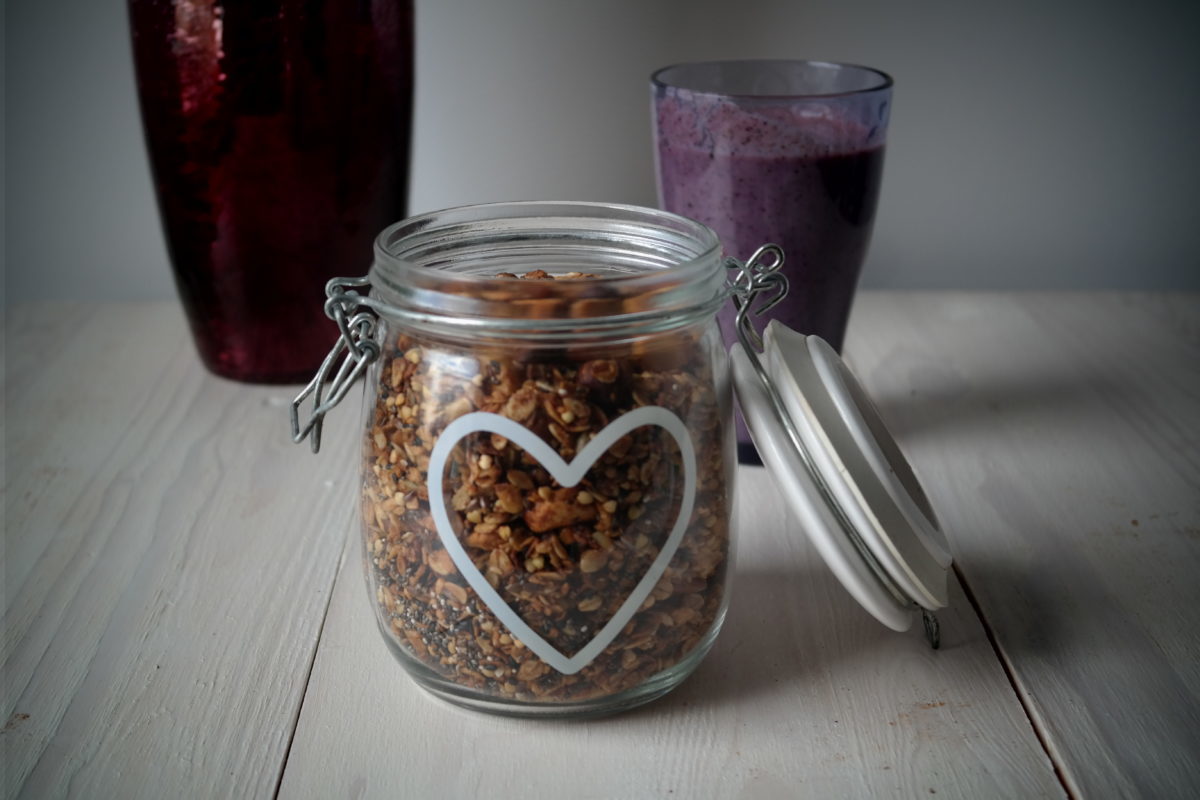 Healthy oat buckwheat granola recipe