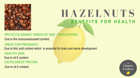 Hazelnuts health benefits